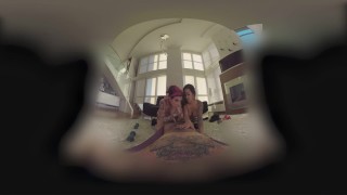 Two Tattooed Hotties Exercise And Fuck You In Virtual Reality