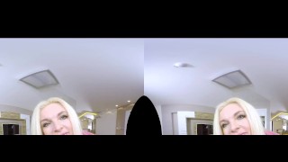 Hot evening with mature Casey Szilvia in VR