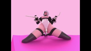 Nier Automata 2B Tentacles 4K VR Animation by Likkezg